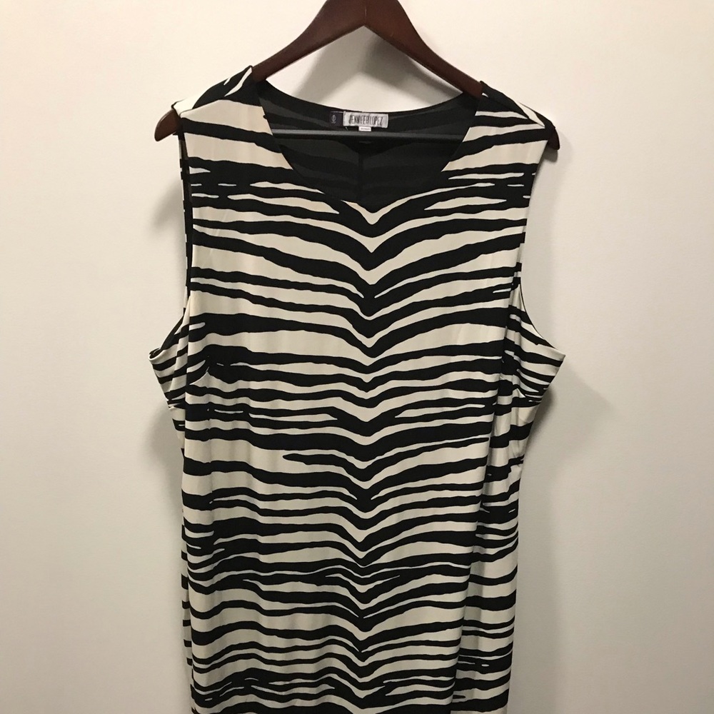 Jennifer Lopez animal print shift dress 2x